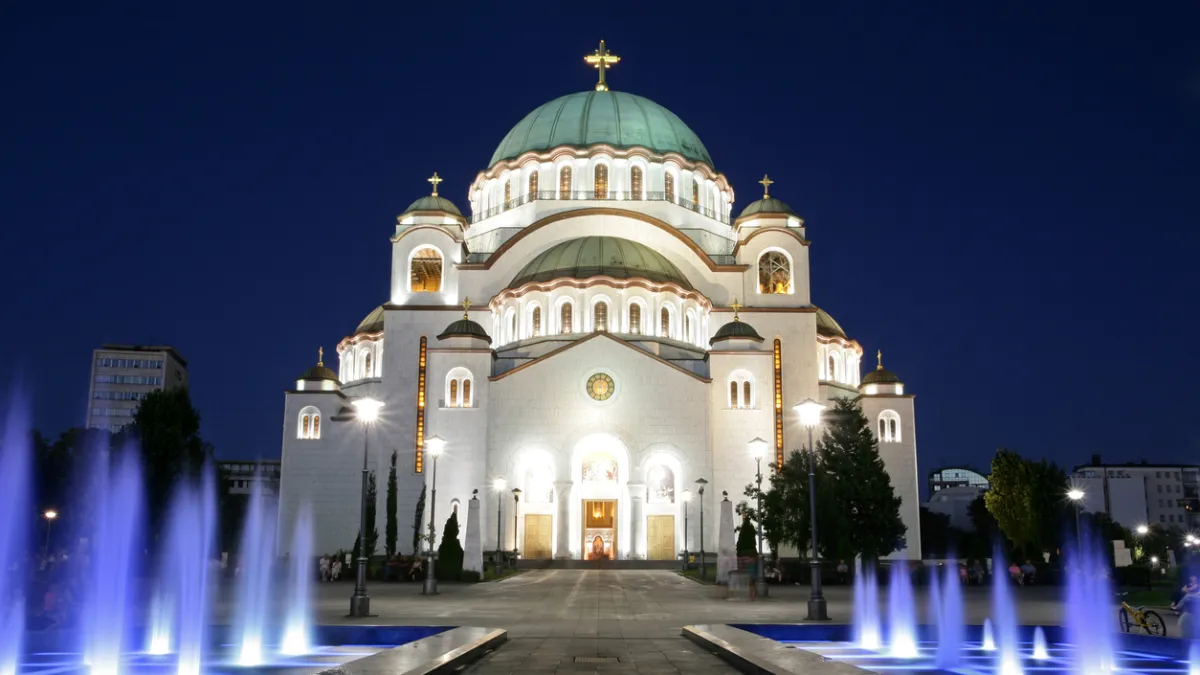 Belgrad Gezilecek Yerler - Aziz Sava Katedrali