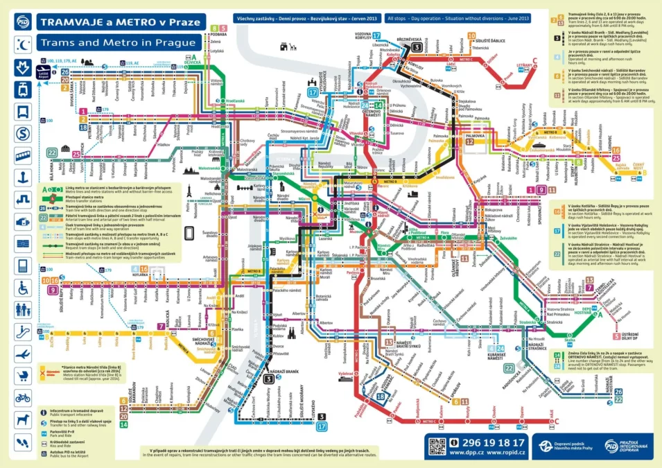 Prag'da Şehir İçi Ulaşım Nasıl? / Prag Toplu Taşıma Haritası