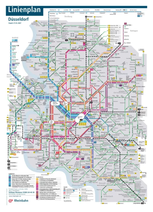 Düsseldorf Toplu Taşıma Haritası
